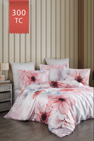 Varol Royal Saten 300TC Nevresim Takımı (Çift Nevresimli) Family Size  - CASİLDA ürün görseli