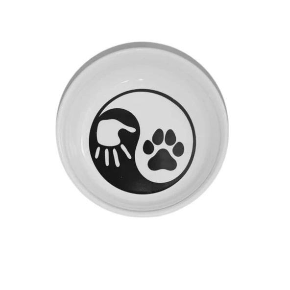 Raccoon Japon Figürlü Kedi Köpek Seramik Mama ve Su Kabı 250 Ml ürün görseli