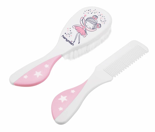 Hanymish Fırça Tarak Seti Pembe