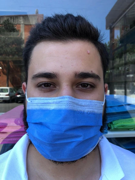 Soly Care Meltblown 3 Katlı Telli Ultrasonic Cerrahi Maske 50Adet Siyah - 7