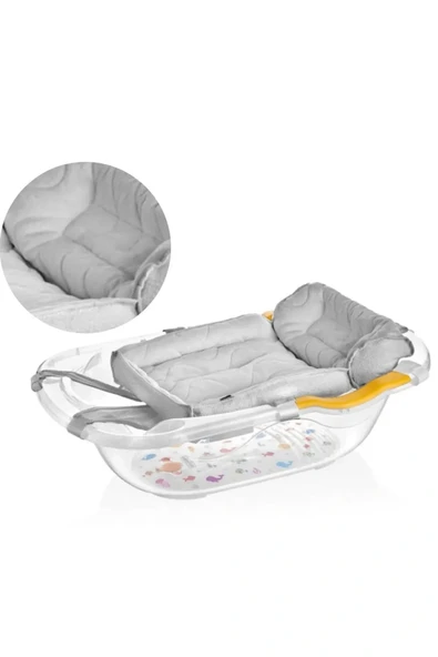 Babyjem Köpüklü Bebek Banyo Küvet Filesi Gri - 2