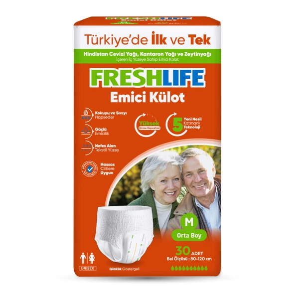 Freshlife Emici Külot Hasta Bezi M 30'lu - 2