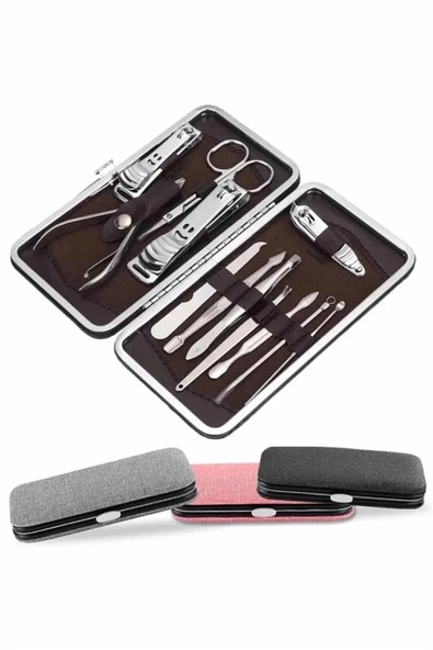 Tırnak Bakımı Tırnak Makası Profesyonel 12 Parça El Ayak Manikür Pedikür Seti ürün görseli 1