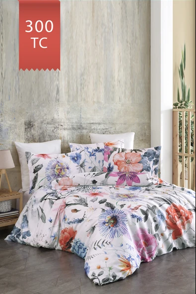 Varol Royal Saten 300TC Nevresim Takımı (Çift Nevresimli) Family Size  - MİRANDA ürün görseli