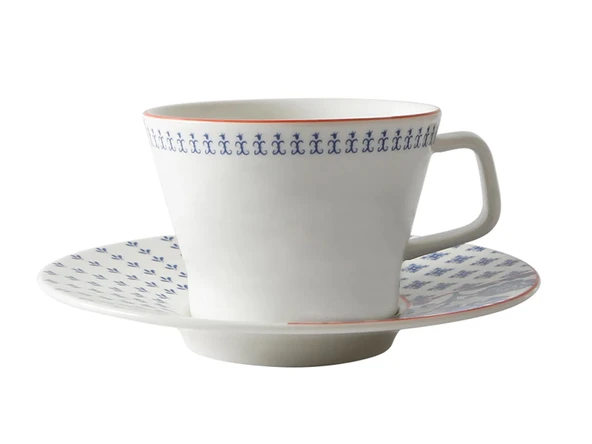 Porland Folksy Tabaklı Çay Fincanı 210cc - 1