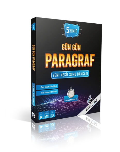 STRATEJİ YAYINLARI 5. Sınıf Gün Gün Paragraf Soru Bankası ürün görseli