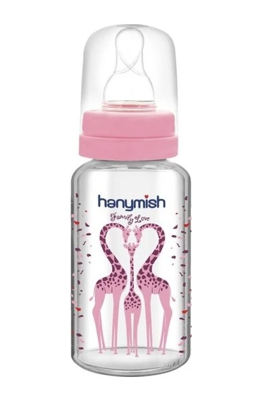 Hanymish Cam Biberon 125 ml Pembe