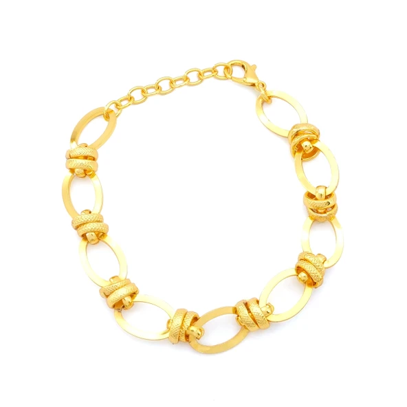 Altın Kaplama Çelik Samanyolu Bileklik BLK-1144 - 2