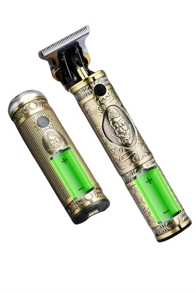 Tıraş Makinesi Pro 3 Başlıklı Dijital Göstergeli Saç Sakal Kulak ve Burun - Resim 5