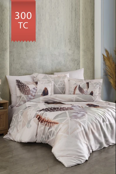 Varol Royal Saten 300TC Nevresim Takımı (Çift Nevresimli) Family Size  - MUNA ürün görseli