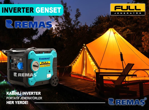 FULL FGL 7000 iSE Marşlı Inverter 6.5 kVA Kabinli Benzinli Jeneratör - 2