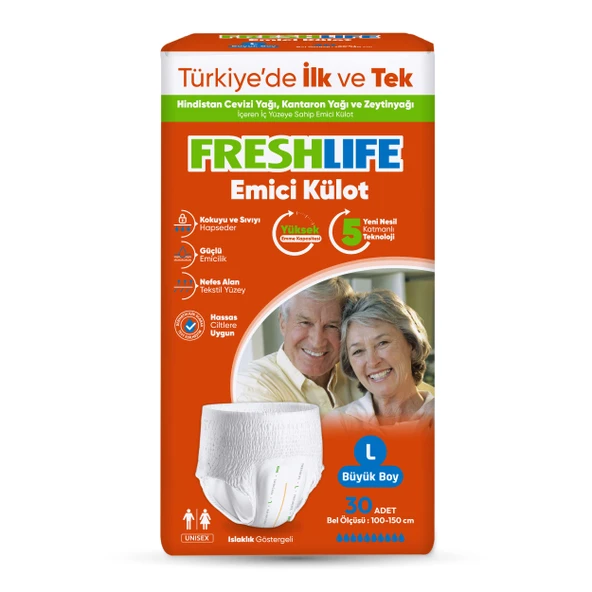 Freshlife Emici Külot Hasta Bezi L 30'lu - 2