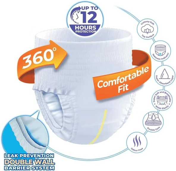 Confy Adult Premium Yetişkin Külot Bezi Large 24 Adet - 4