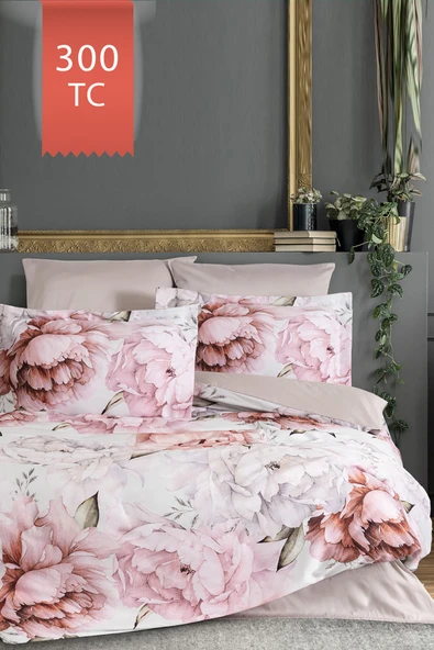 Varol Royal Saten 300TC Nevresim Takımı (Çift Nevresimli) Family Size  - PAMİRA - Resim 2