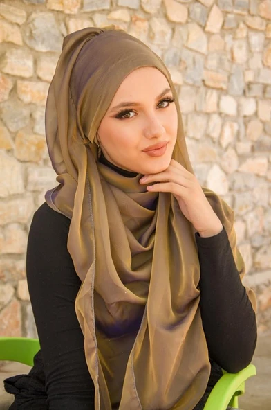 Balköpüğü Janjan Şifon Abiye Şal - 3