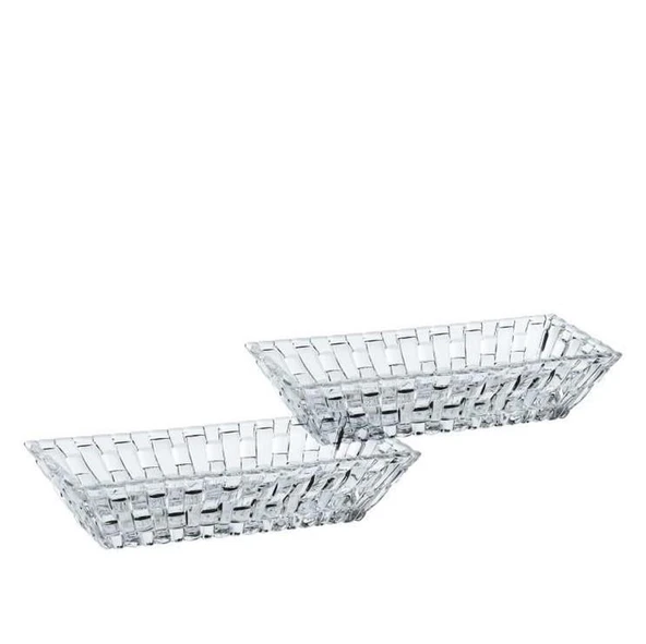 Nachtmann Bossa Nova 17 cm Dikdörtgen Kase S/2