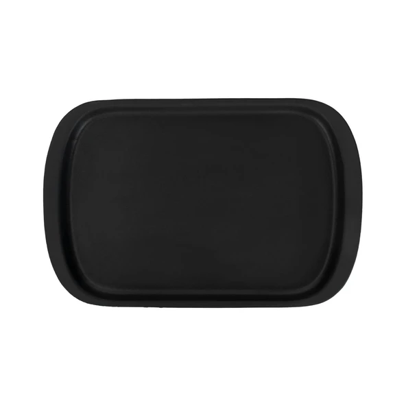 Lava Döküm Dikdörtgen Servis Tabağı Ölçü 32x20cm.-Bordo - Resim 3