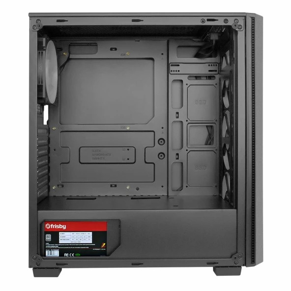 Frisby FC-9440G 650W 80+ USB 3.2 RGB ATX Mid Tower Siyah Kasa - Resim 5