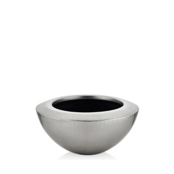 Lamedore Mia Gümüş Alcak Vazo 29,5 x 29,5 x13 Cm ürün görseli