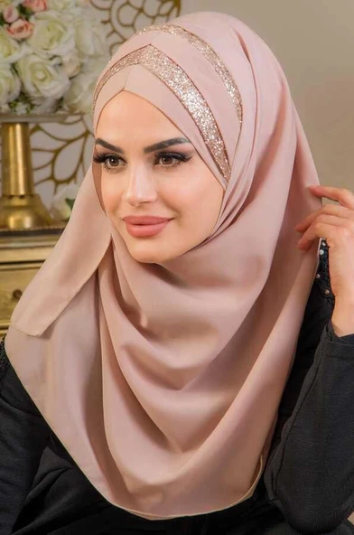 Kumbeji Dore Çapraz Bant Abiye Double Şal ürün görseli