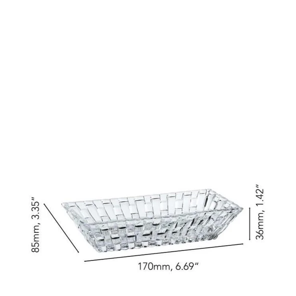 Nachtmann Bossa Nova 17 cm Dikdörtgen Kase S/2 - 2