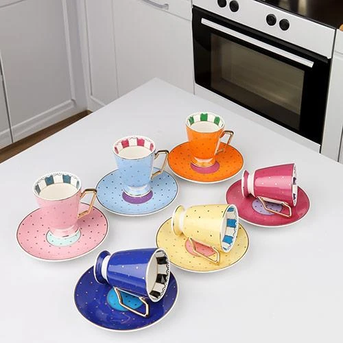 Kosova FCN-32 6lı Ayaklı Fincan Takımı 120cc Puantiye ürün görseli