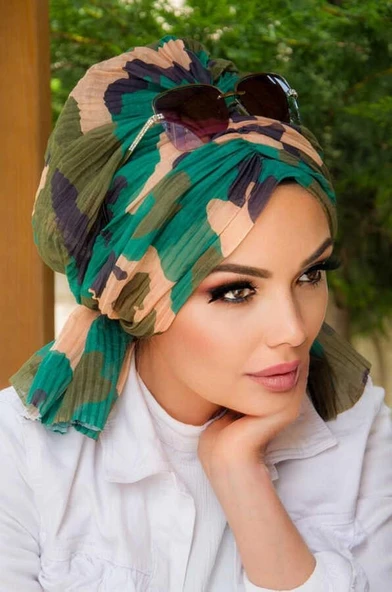 Zümrüt Kamuflaj Piliseli Tokalı Bone - Resim 3