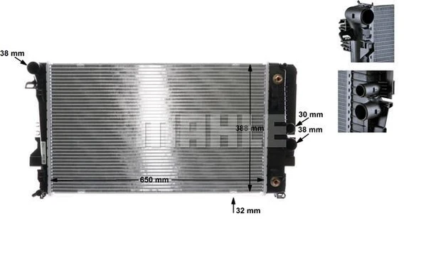 Mercedes Motor Su Radyatoru Viano W639 03> Vito W639 03> - Mahle Cr 1173 000s ürün görseli