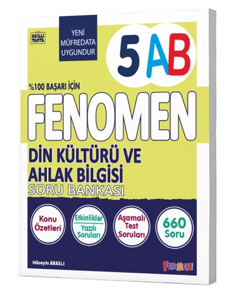 Fenomen 5. sınıf  Din Kültürü Ve Ahlak Bilgisi A-B Soru Bankası ürün görseli