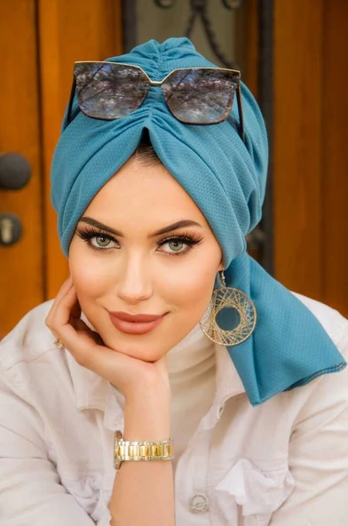 İndigo Tokalı Bone ürün görseli