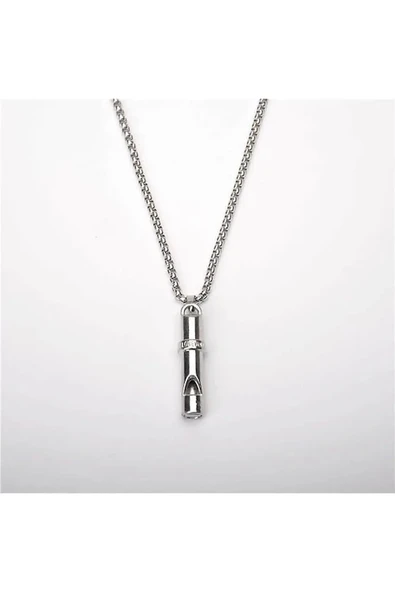 Deprem Düdüğü Çelik Kolye - 4