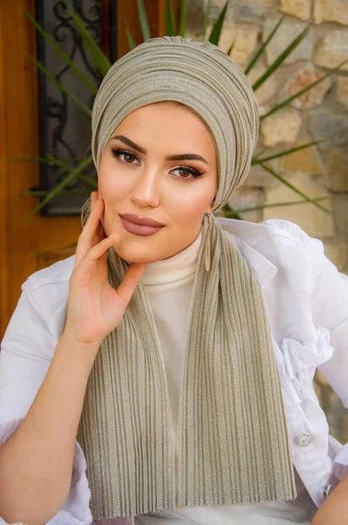 Dore Simli Piliseli Abiye Atkılı Bone ürün görseli