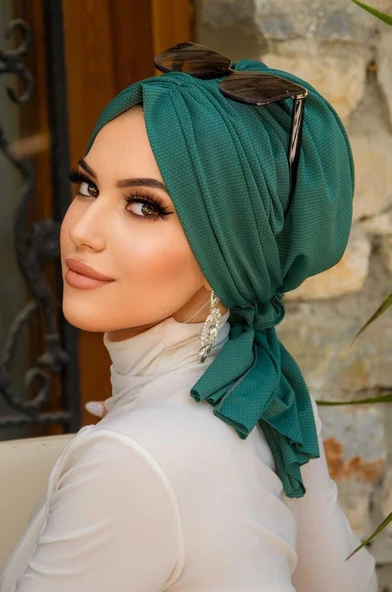 Zümrüt Tokalı Bone - Resim 3