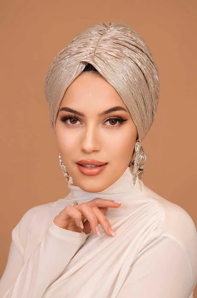 Rose Gold Piliseli Abiye Tokalı Bone - 2