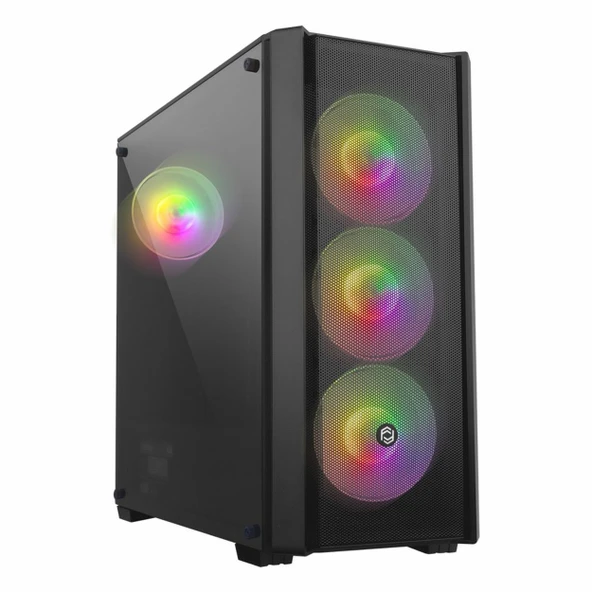 Frisby FC-9440G 650W 80+ USB 3.2 RGB ATX Mid Tower Siyah Kasa ürün görseli 1