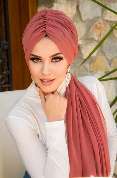 Gülkurusu Büzgülü Dolama Tokalı Bone - 2