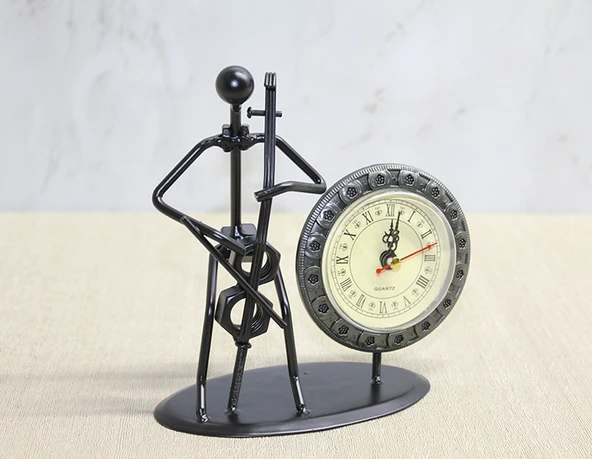 Metal Saatli Keman Çalan Müzisyen Alk4333 - 3