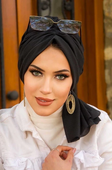 Siyah Tokalı Bone - Resim 2