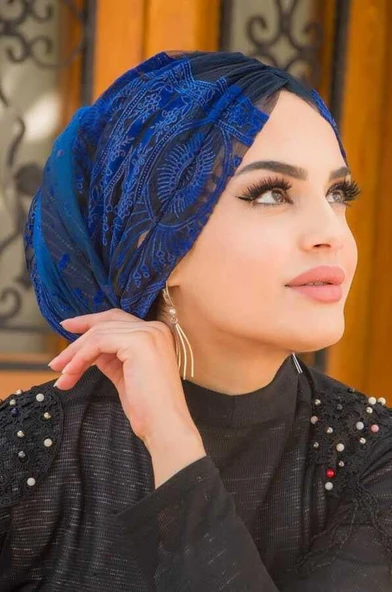 Saks Siyah Büzgülü Dolama Bone - 3