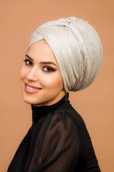 Gümüş Piliseli Çapraz Model astarlı  Bone - 2