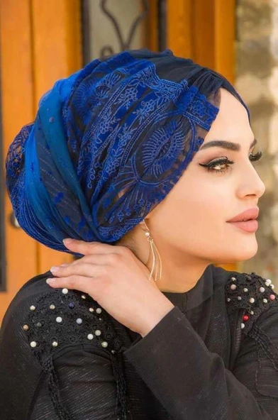 Saks Siyah Büzgülü Dolama Bone - 1