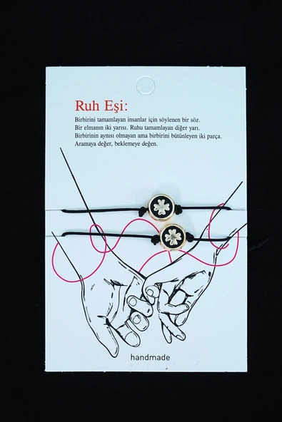 Ruh Eşi Yonca Bileklik Arkadaş Şans Bilekliği