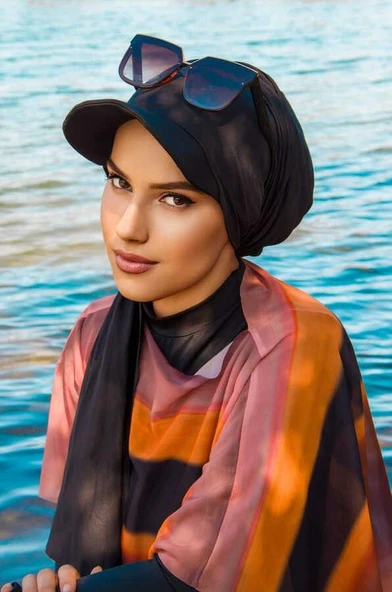 Siyah Siperli Bone Şal ürün görseli