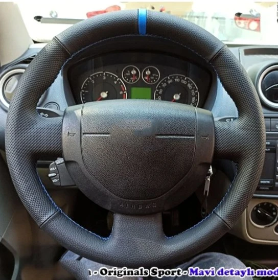 Ford Fiesta 2002-2007 Araca Özel Direksiyon Kılıfı (noktalı Düz Yüzüklü) ürün görseli