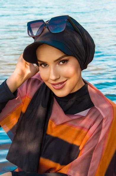 Siyah Siperli Bone Şal - Resim 4