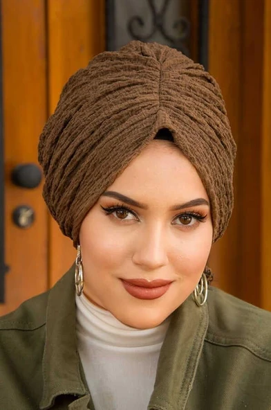 Açık Kahve Krınkıl Tokalı Bone ürün görseli