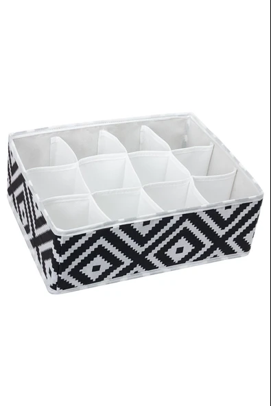 12 Bölmeli Mozaik Desen Pratik Bölmeli Çekmece Düzenleyici Organizer - Resim 2