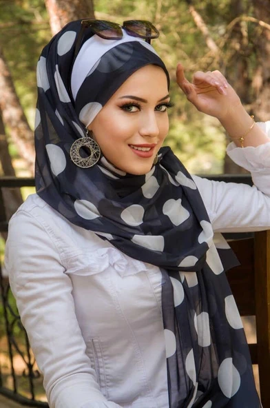 Siyah Puanlı Biritli Hazır Şal - 50200 ürün görseli