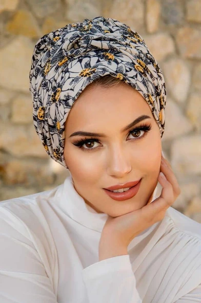 Papatya Desen Burgu Detaylı Bone - Resim 2