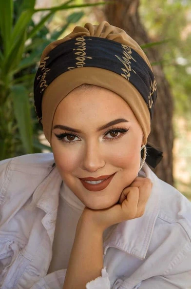 Camel Siyah Bantlı Hazır Bone ürün görseli